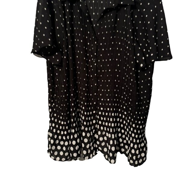 Only Necessities Womens Black & White Polka Dot Blouse Size 30/32W women blouse - Picture 6 of 12